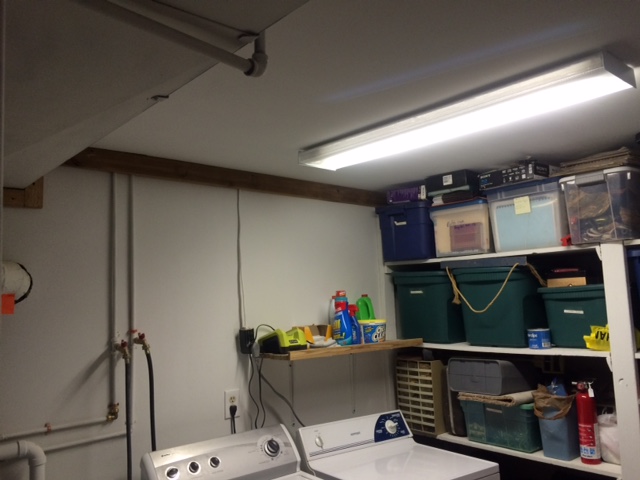 New drywall in the Lovewell's laundry room (photo: A-1 Custom Drywall)