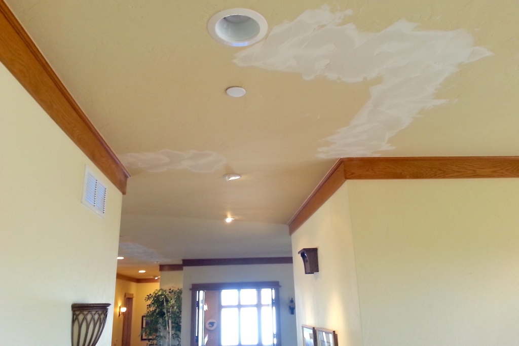 Drywall repairs on ceiling (photo: A-1 Custom Drywall)