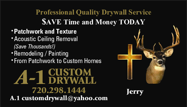A-1 Custom Drywall Business Card